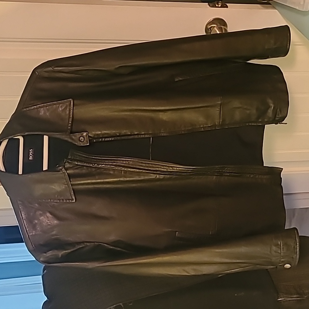 Hugo Boss Black Leather Jacket